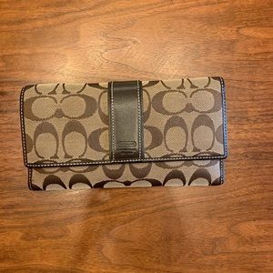 Coach Wallet with Checkbook Cover
